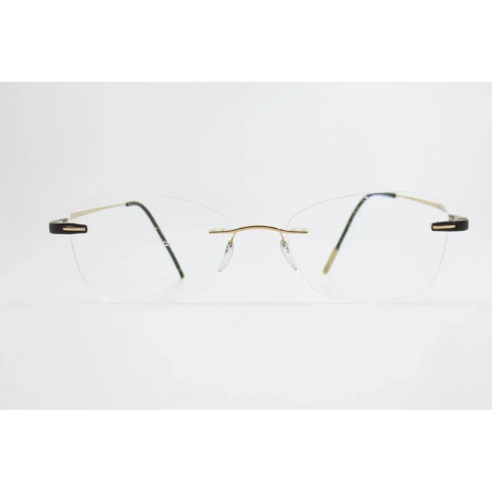 Silhouette 7729 6051 Rimless Eyeglasses Gold Titanium 52-21-140 Austria Frames
